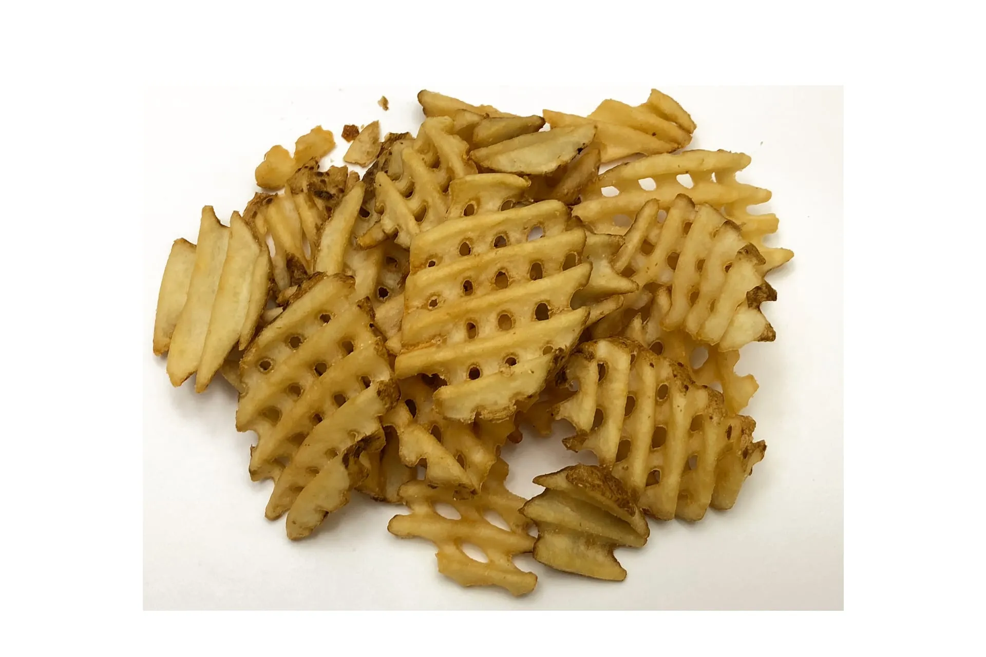 Chick-fil-A Waffle Potato Fries on a white background